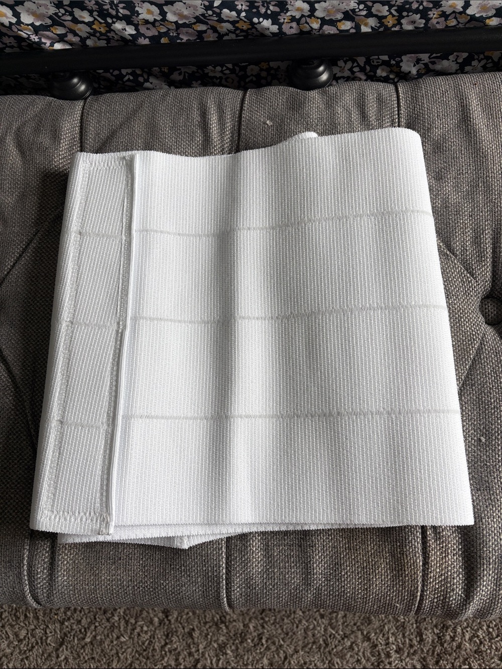 White Elastic Abdominal Binder Wrap
